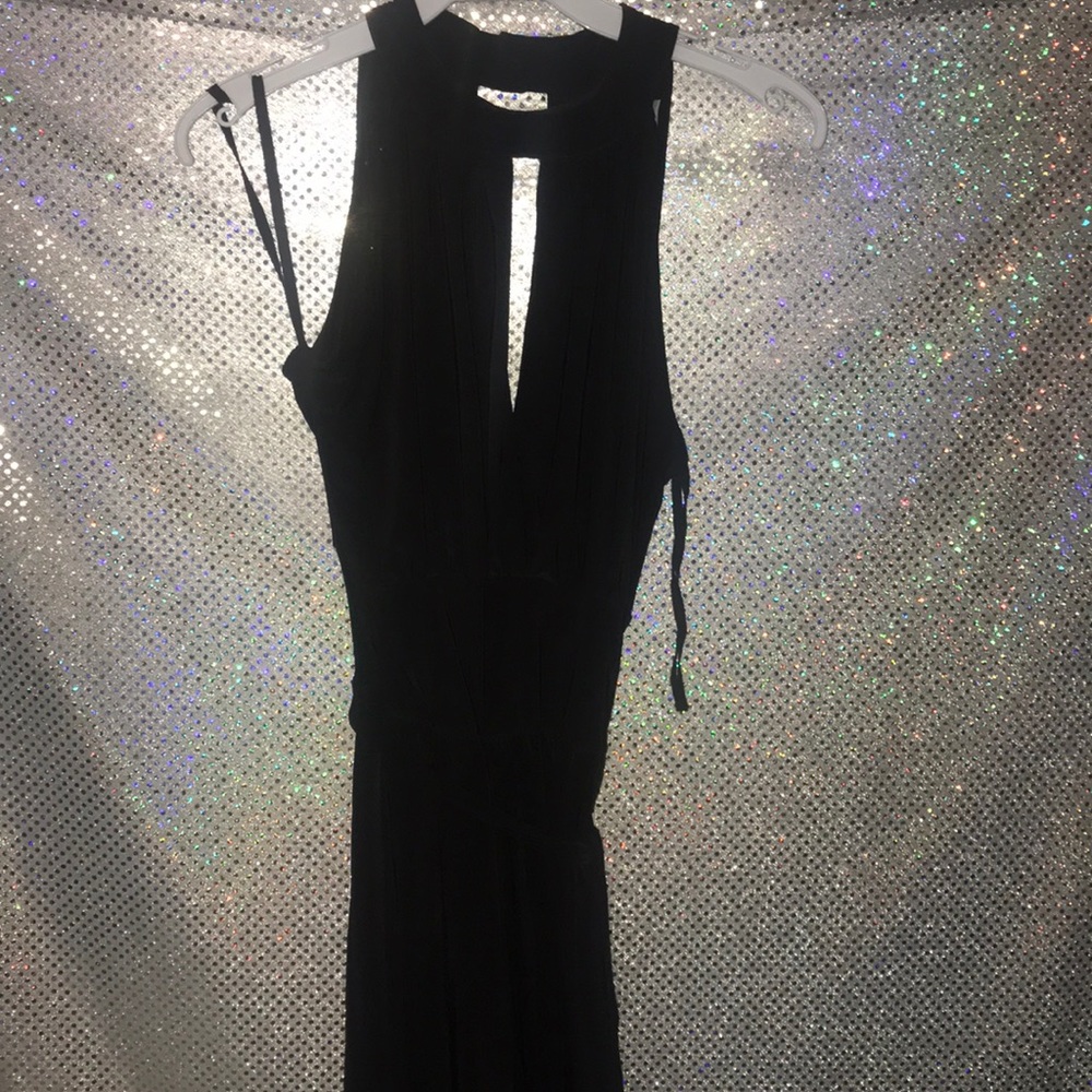 Black halter jumpsuit - Picture 4 of 5